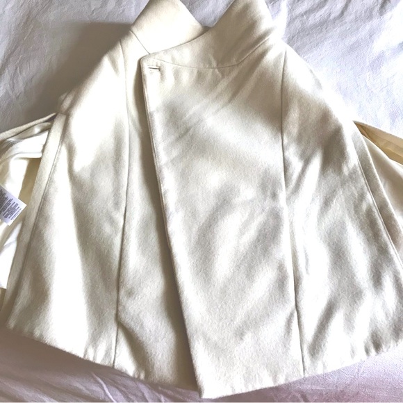 BCBG Paris Cape Coat in Cream - Picture 9 of 9